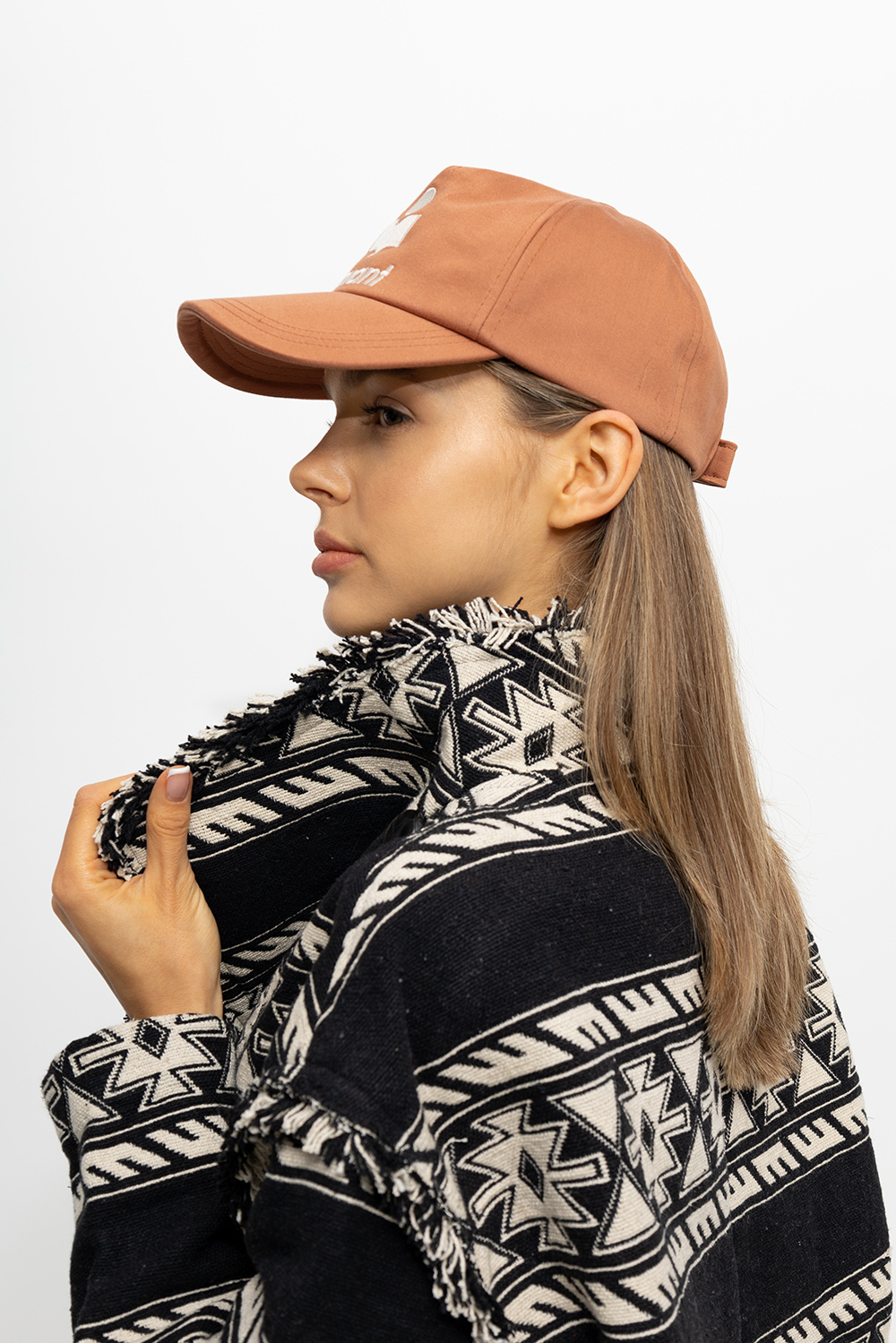 Brown 'Tyron' baseball cap Cream Isabel Marant